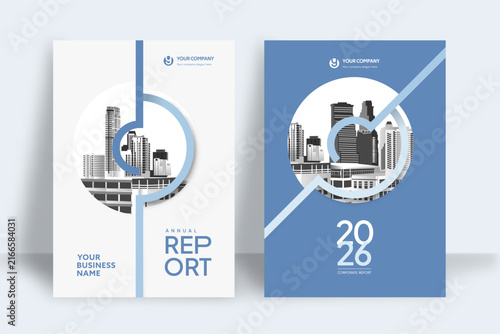 City Background Business Book Cover Design Template