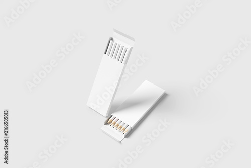Pencil Box Packaging Mockup - 3D illustration
