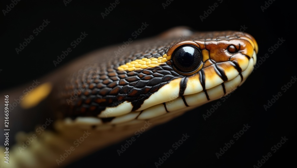 Fototapeta premium A Macro Shot Of A Snake S Scales With Visible Texture And Nat