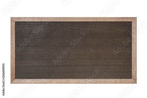 wooden texture frame isolated on white