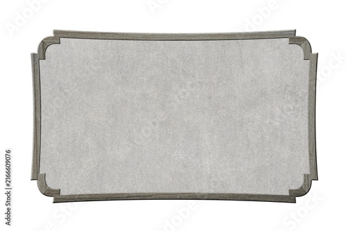 decorative shield isolated on white