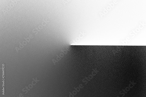 Abstract digital graphic element featuring a sharp geometric edge with subtle noise texture and smooth gradient transition effect isolated on isolated on transparent background
