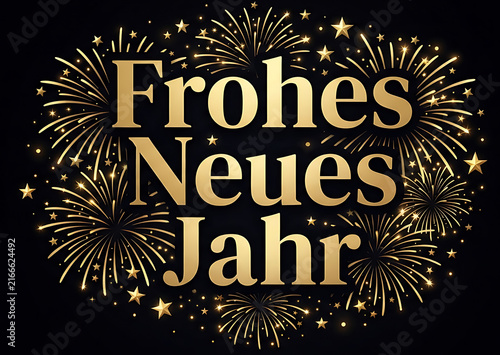Frohes Neues Jahr 2027 Elegante Deutsche Neujahrstypografie