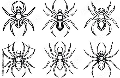 Foto vector emage of spaider silhoette vector