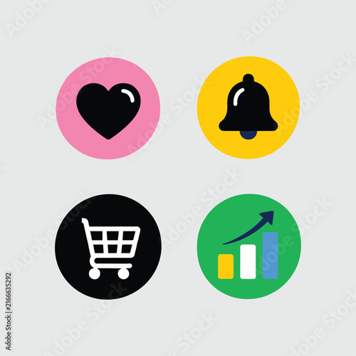 vector icon set provides comprehensive business concepts covering strategy and modern technology
