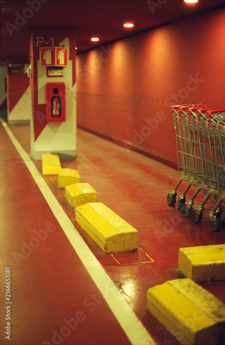 Carts in Underground Parking
