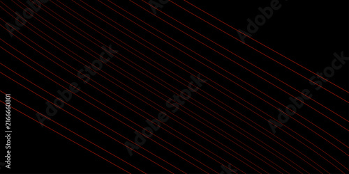 Cuadro en lienzo Black background vector abstract red diagonal stripe line pattern texture