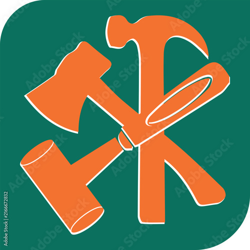 Carpenter Handyman Tools Silhouette Vector Graphic Set