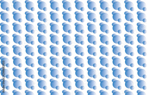 Fotografie Close-up texture of soft white fluffy cotton balls in seamless pattern for desig