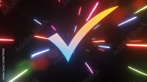 abstract fluid motion colorful light trails animation