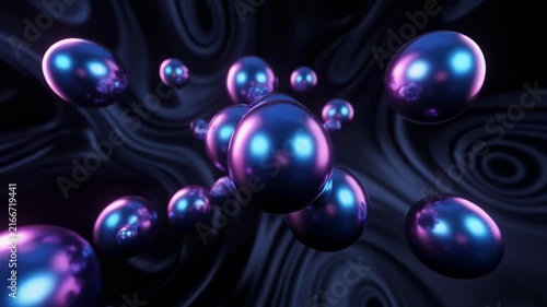 abstract fluid motion colorful particles swirling