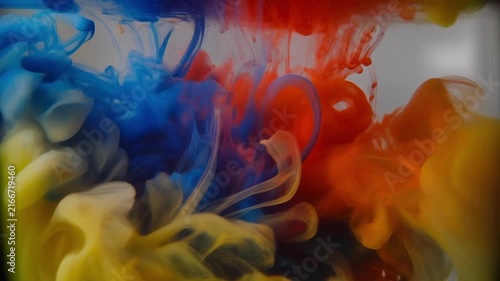 abstract fluid motion colorful smoke flow animation