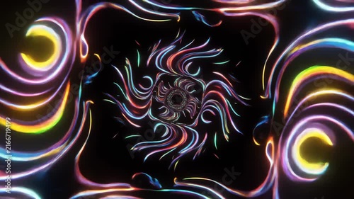 abstract fluid motion colorful swirling patterns animation