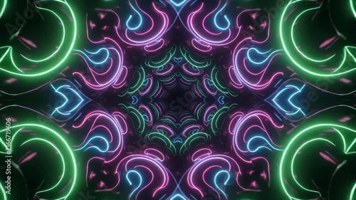 abstract fluid motion colorful wave patterns animation