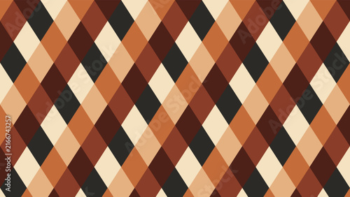 Brown and beige argyle diamond pattern background