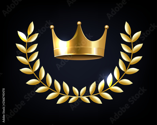 Golden Laurel Branch And Crown