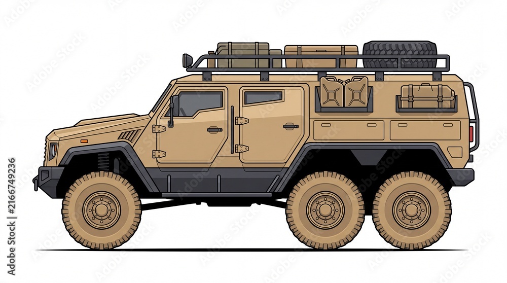 Obraz premium Vector Illustration of Vehicle