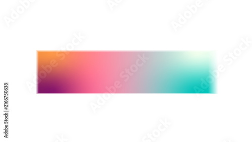 Canvas Print Abstract horizontal colorful gradient banner with pink and teal shades color gra