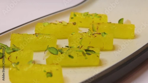 Petha is a translucent soft candy from the Indian subcontinent made from ash gourd or white pumpkin