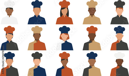 Set of People Icons and Business Avatars Vector Illustration with Men and Women, Team Characters, Office Workers, User Profiles and Professional Cartoon Symbols