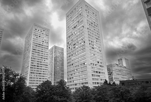 vue du quartier des Olympiades dans le treizième arrondissement de Paris en France