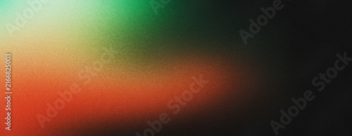 Bild auf Leinwand Dark noisy background with vibrant red green abstract glowing color gradient blu