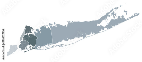 Map of Long island