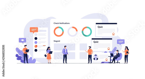 Interactive dashboard with percentage metrics and team collaboration.