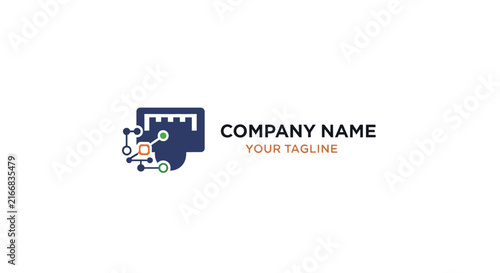 Modern minimalist logo design with camera and gear icon for photography business.