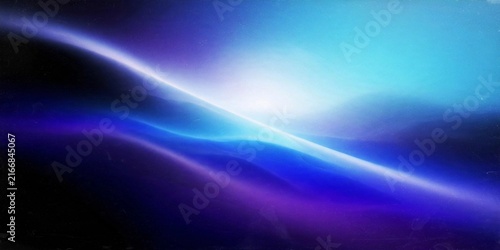 Abstract Blue and Purple Wave Background with Glowing Light Streak and Elegant Textured Effect