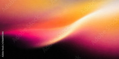 Abstract Grainy Gradient Background with Vibrant Pink Orange and Yellow Waves