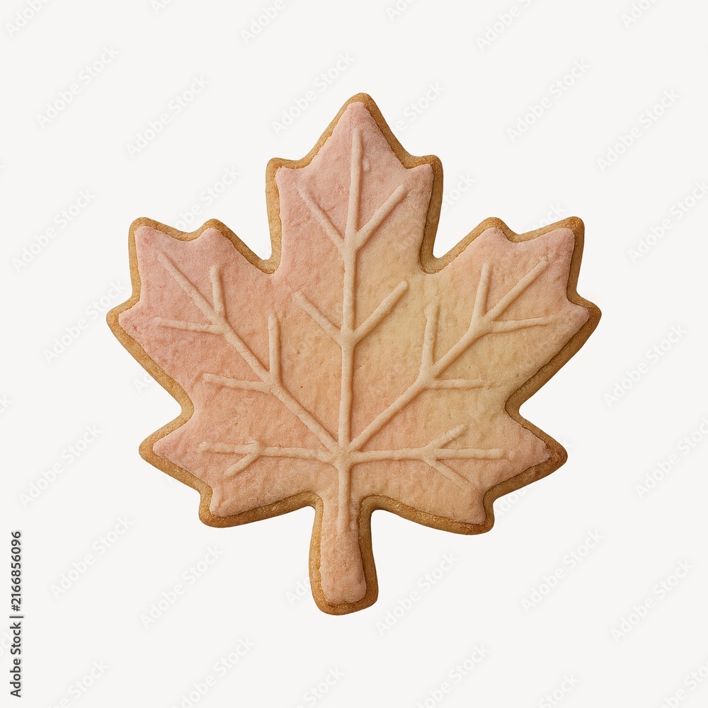 Fototapeta premium Maple leaf cookie design