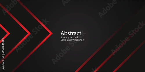 Abstract Black and Red Arrow Background – Modern Futuristic Tech Design.