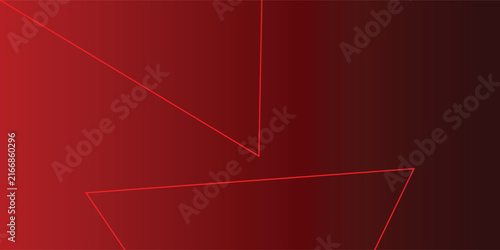 Abstract Red Geometric Background with Gradient Triangles and Modern Dynamic Design