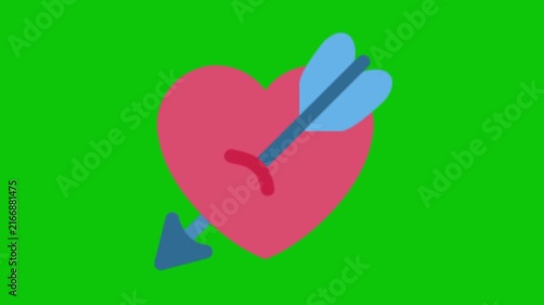 Beautiful Love Heart Animation With Romantic Feelings