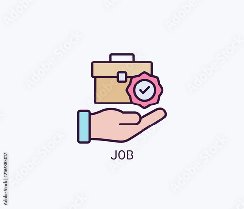 Job Icon Or Logo Isolated Vector Illustration