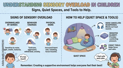 Understanding Sensory Overload in Children Educational Infographic Guide