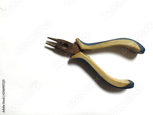  Pliers isolated on white background.