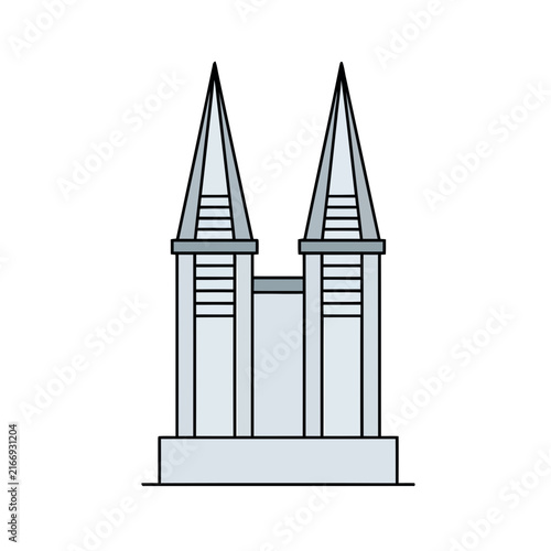 Two Towers with Spires