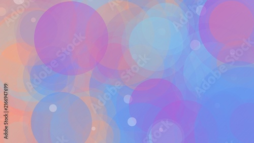 Abstract Pastel Overlapping Circles Background with Gentle Gradient