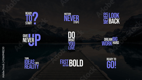 Dynamic Kinetic Typography Titles