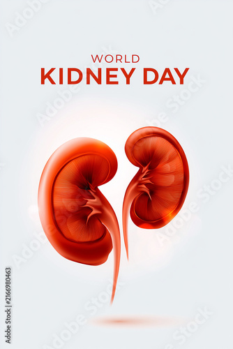 World Kidney Day, Kidney Health Awareness and Renal Care Concept