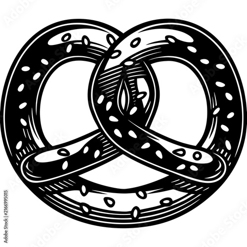 Obraz na płótnie pretzel icon