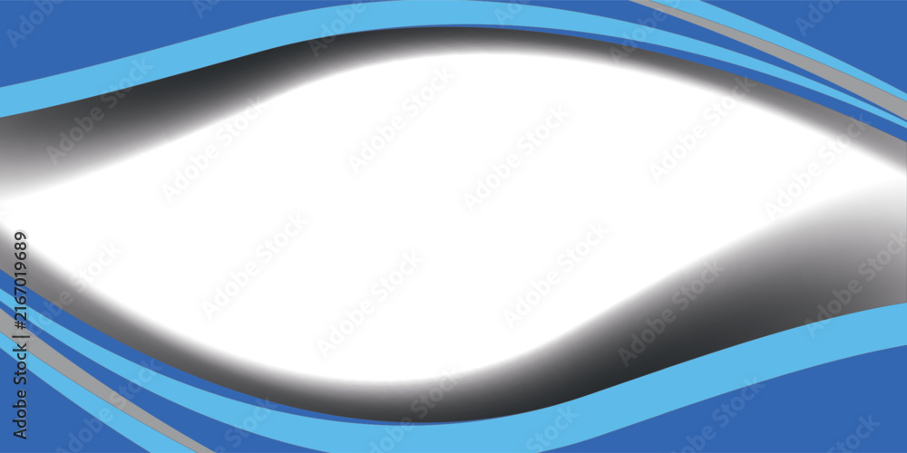 Obraz premium Modern Abstract Corporate Blue Wave Frame on White Background. New EPS background