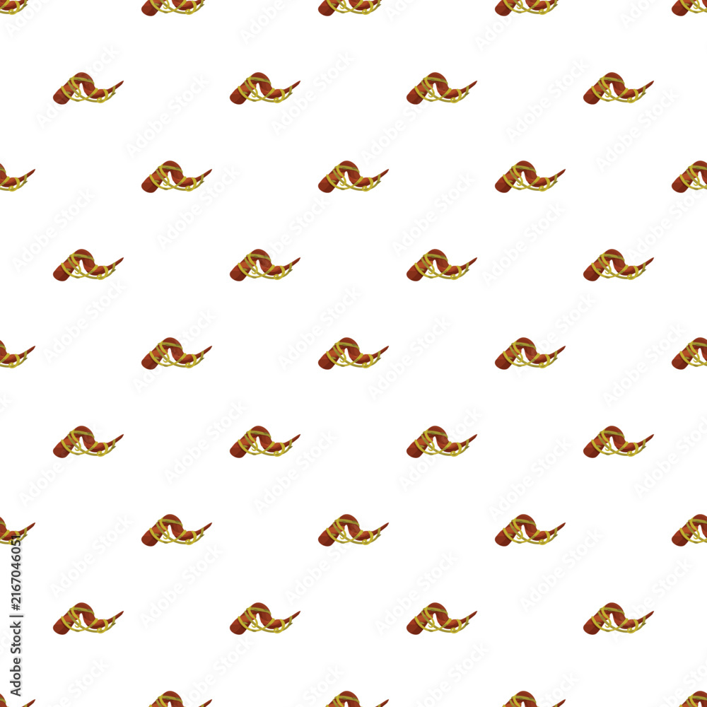 Fototapeta premium Shofar ram horns creating a repeating pattern for jewish new year and holidays