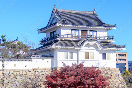 福山城のとても美しい風景A very beautiful castle landscape found in Japan