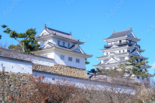 福山城のとても美しい風景A very beautiful castle landscape found in Japan