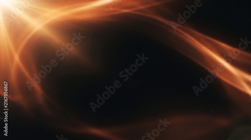 Abstract orange light leak overlay for creative photography and video editing effects