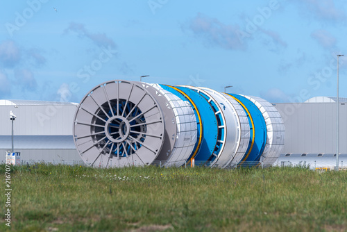 large drums for pipes used in the offshore industry