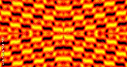 Принти на полотні Neon inferno seamless tileable abstract pattern with fiery orange, red and golde
